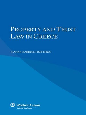 cover image of Property and Trust Law in Greece